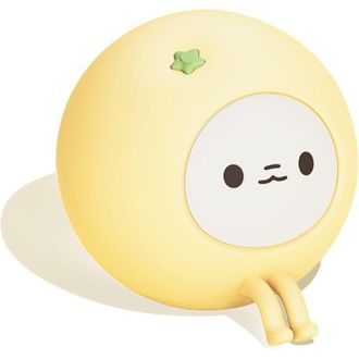 OEM Bonita Luz Nocturna Con Forma De Lim&oacute;n Para Ni&ntilde;os, Con Brillo Ajustable, Fabricada En Silicona Recargable De Grado Alimenticio, Ideal Para Habitacione