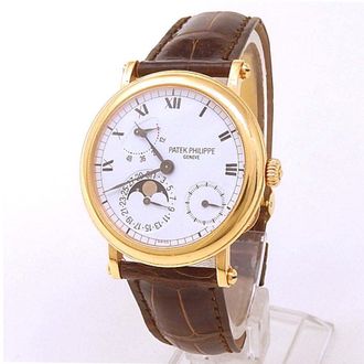 Patek Philippe Pre-owned Patek Philippe Complications Power Reserve White Dial Mens Watch 5054J