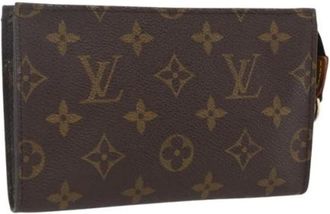 Louis Vuitton Pre-owned Clutches, female, Brown, Size: ONE SIZE Pre-owned Canvas Clutch