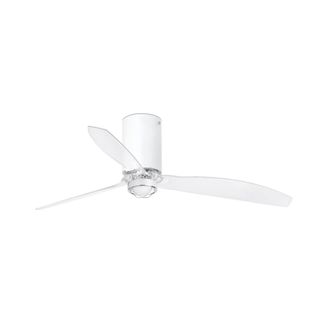 Faro Barcelona Ventilador con luz pc transparente 128x128x32.4 cm