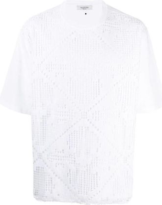Valentino Garavani Crochet-Front T-Shirt