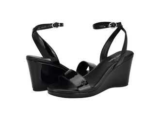 Calvin Klein Belliny Womens Sandals Black Patent : 8.5 M, Leather