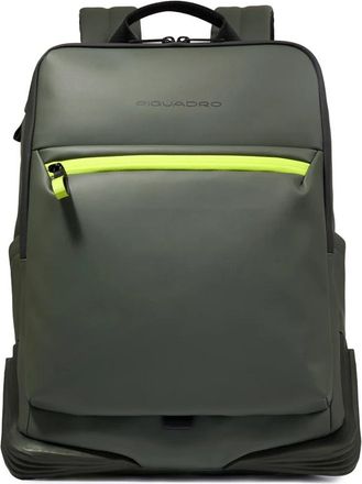 Piquadro Water resistant computer 15-6 backpack - Heren - Rugzakken - Groen - ONE Size - Tassen