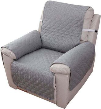 Elle Funda Para Sill&oacute;n Reclinable De 1 Plaza, Funda Protectora Impermeable Para Tumbonas En El Dormitorio (gris 55&times;200)