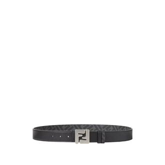 Fendi Belts, male, Black, Size: 100 CM FF Squared Belt