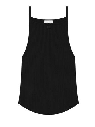 Courr&egrave;ges Circle Knit Top