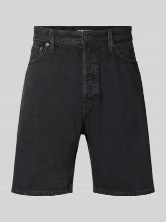 Jack & Jones Jack & Jones Regular Fit Jeansshorts im 5-Pocket-Design Modell TONY in Black, Gr&ouml;&szlig;e M