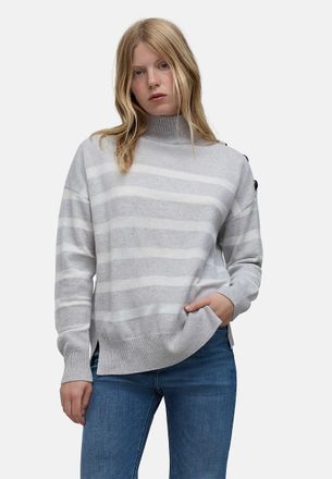Ikks Trui met opstaande kraag en strepen