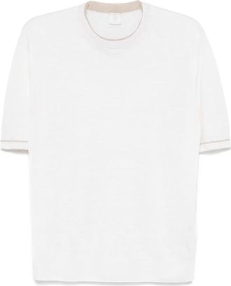 Eleventy Linnen T-shirt - Beige