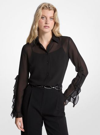 Michael Kors Ruffled Georgette Blouse