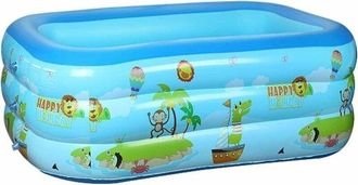 OEM Piscina Inflable Rectangular Para Ni&ntilde;os, Adultos Y Familias. Fondo Blando Para Jard&iacute;n, Patio Y Exterior. 120 X 90 X 45 Cm