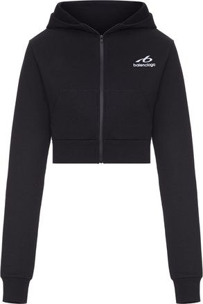 Balenciaga COCOON TECHWEAR SWEATSHIRT IN BLACK DRY FLEECE - Balenciaga - Woman