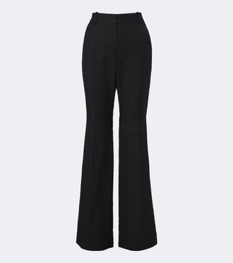 Nina Ricci Pantalones flared en mezcla de lana