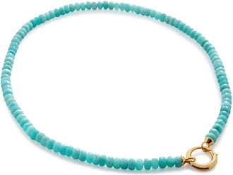 Monica Vinader Kissing Moon amazonite capture necklace - women - Recycled Silver/Amazonite/Recycled 18kt Gold Vermeil - One Size - Blue