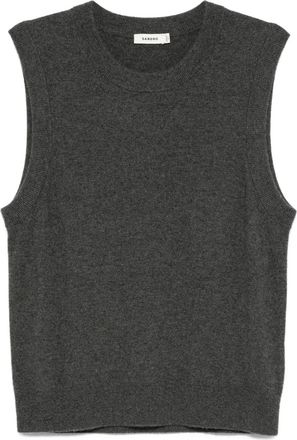 Sandro round-neck vest - Grey