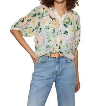Sanctuary Favorite Girl Button Blouse In Spring Floral