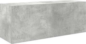vidaXL Armadietto Da Bagno Grigio Cemento 80x25x30 Cm In Truciolato - Vidaxl