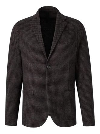 Harris Wharf London houndstooth single-breasted blazer - Brown