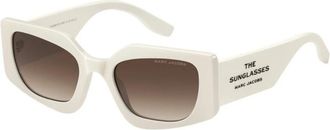 Marc Jacobs Authentieke stijlvolle zonnebril van topkwaliteit - Dames - Zonnebrillen - Beige - 53 MM - Accessoires