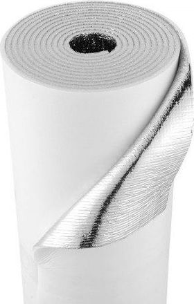 OEM Rollo De Aislamiento Reflectante T&eacute;rmico, A Puertas De Garaje De 2 Coches, 5,49 M X 0,61 M X 6 Mm, L&aacute;mina De Aluminio, Con N&uacute;cleo Espuma Epe, Pel&iacute;cula