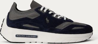 Polo Ralph Lauren Mens Polo Ralph Lauren BOERUM KNIT Mens Casual Trainers Hunter Navy/Dark Metal - Blue - Size: 10