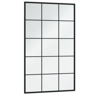 Berkfield Home Wall Mirrors 6 pcs Black 100x60 cm Metal