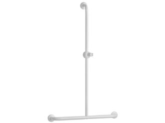 Pellet Pasamanos En Forma De T Con Soporte De Ducha De Epoxi Blanco 100 X 60