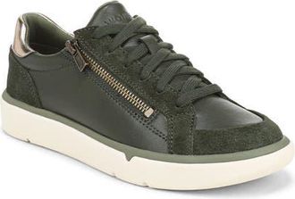 Vionic City Walk Axis Sneaker in Olive Moss Leather at Nordstrom, Size 7.5