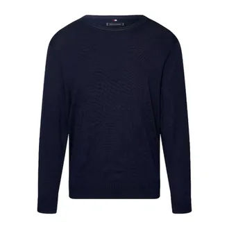 Tommy Hilfiger Round-neck Knitwear, male, Blue, Size: M Maglia