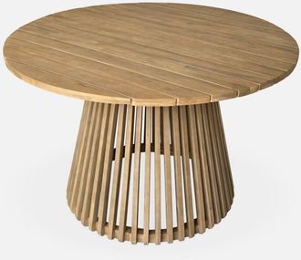 Sweeek Mesa de comedor de madera interior/exterior de 4 plazas