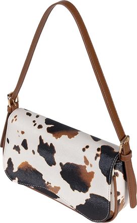 Generic Pufei Women PU Leather Cow Print Shoulder Bag Versatile Tote Bags for Travel (style1)