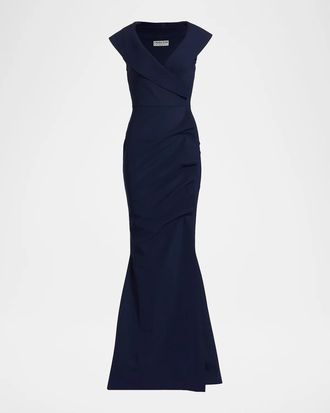 La Petite Robe Di Chiara Boni Sleeveless Ruffle Mermaid Gown