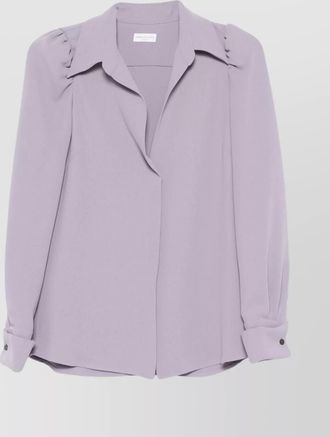 Dries Van Noten celindra long sleeve collared shirt