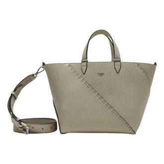 Fendi Shopping Bags, male, Beige, ONE SIZE, Small Tote Bag
