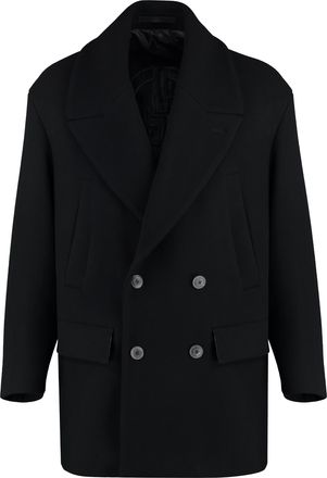 Giorgio Armani Wool Blend Dubbelzijdig Jas