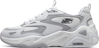 Skechers (WMNS) Skechers DLites Hyper Burst Sneaker Grey White 896259-WGY