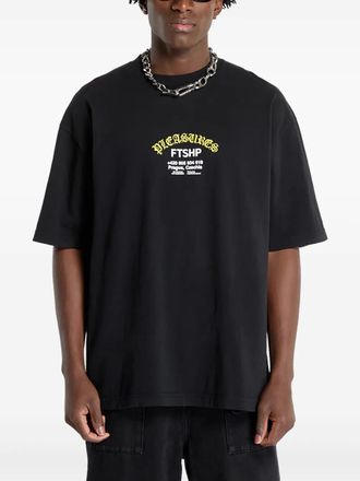 Pleasures T-shirt met print - Zwart