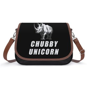 Generic SAVE THE CHUBBY UNICORN Crossbody Bags for Women Shoulder Messenger Bag Purse Handbags
