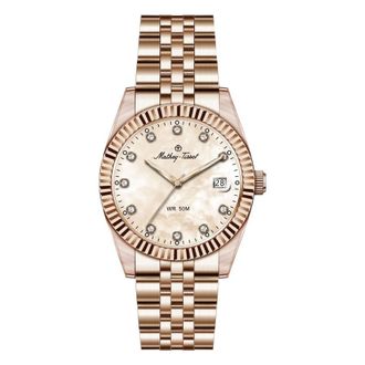 Mathey-Tissot Quartz Rose Gold Mother of Pearl Dial Ladies Watch H250954A-D