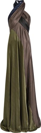 Dries Van Noten Disou Printed Silk-satin Maxi Dress - Brown - 34 (UK6 / XS)