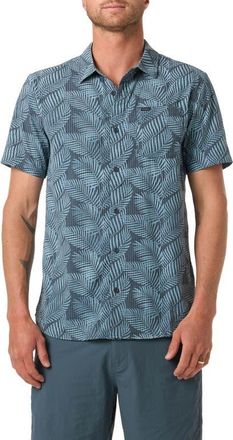 O'Neill TRVLR Perforated Short Sleeve Performance in Dark Slate at Nordstrom, Size Xx-Large