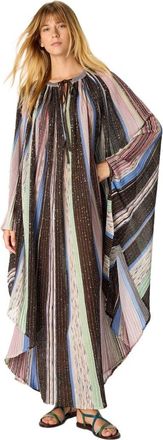 Missoni Long Cape-effect Mixed Viscose Lam&eacute; Caftan in Green& Brown at Nordstrom, Size 42 It