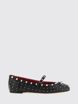 Valentino Garavani Ballerine Mary Jane Rockstud in pelle dagnello con borchie e fiocco