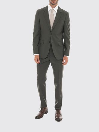 HUGO BOSS Abito monopetto in lana vergine stretch con revers classici