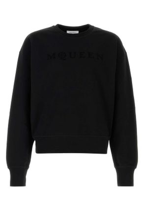 Alexander McQueen Zwarte Katoenen Sweatshirt