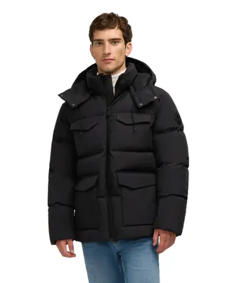 Pajar Mens Miles Midweight Puffer Jacket with Removable Hood