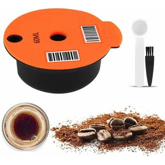 OEM C&aacute;psulas De Caf&eacute;, Filtro De Caf&eacute; Reutilizable, C&aacute;psula De Pl&aacute;stico Recargable Con Cuchara Para Cafetera Bosch Tassimo, 180 Ml