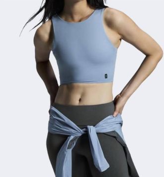 On Core 2 In 1 Running Tank Top In Chambray