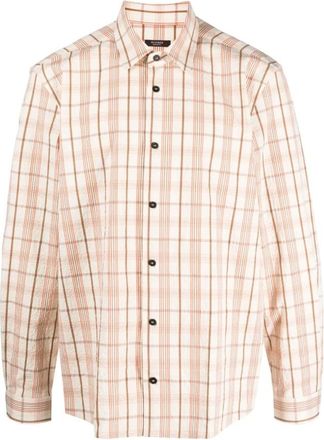 PESERICO Caff&egrave; Overshirt - Heren - Casual Overhemden - Beige - S - Katoen - Overhemden