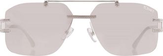 Versace Clear Mirror Silver 80 Square Mens Sunglasses VE2275 10008V 60